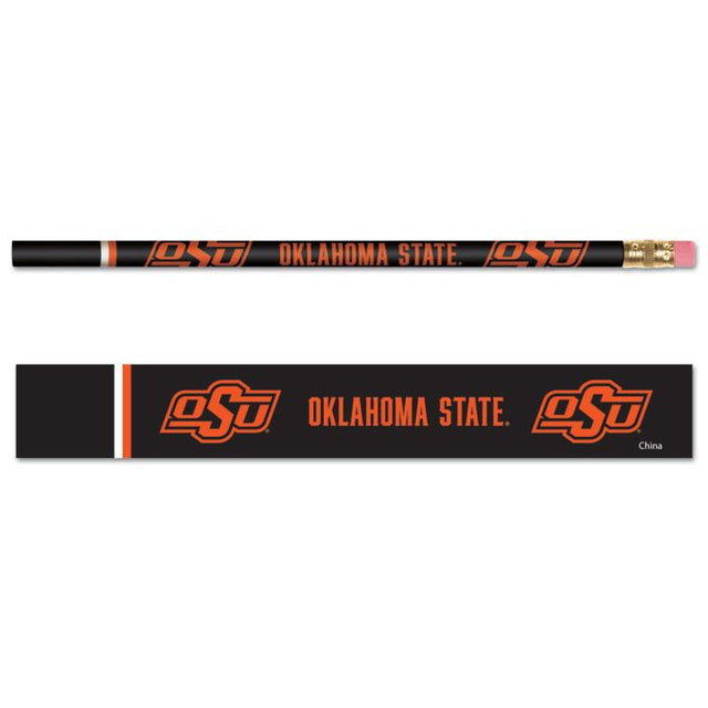 Paquete de 6 lápices de los Oklahoma State Cowboys