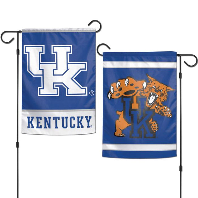 Banderas de jardín de Kentucky Wildcats de 2 lados, 12,5" x 18"