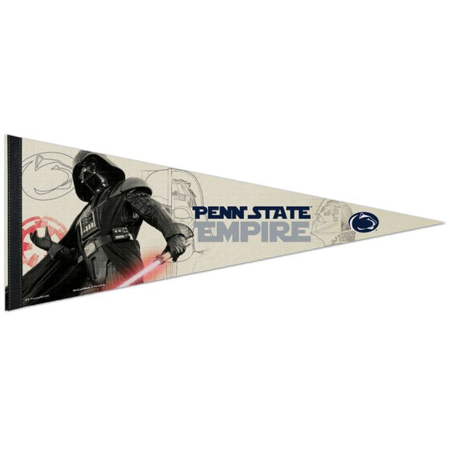 Banderín premium de Darth Vader de Star Wars de los Penn State Nittany Lions de 12" x 30"