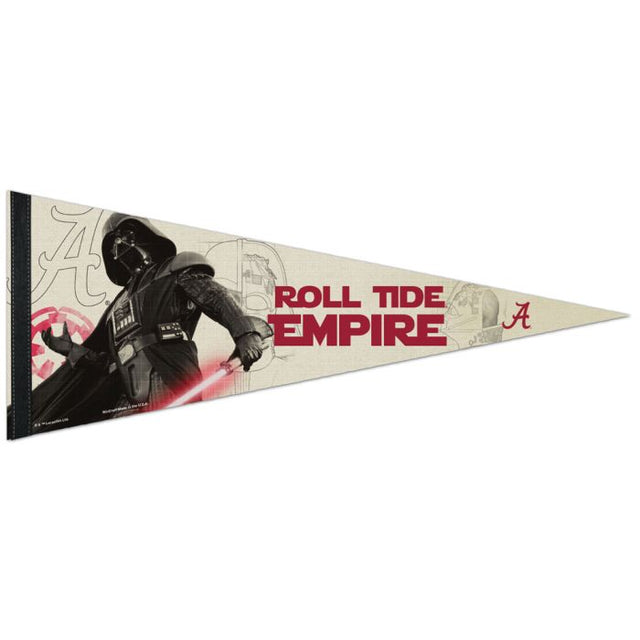 Banderín premium de Alabama Crimson Tide / Star Wars Darth Vader de 12" x 30"