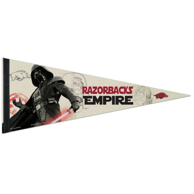 Banderín premium de Darth Vader de Star Wars de Arkansas Razorbacks de 30 x 76 cm