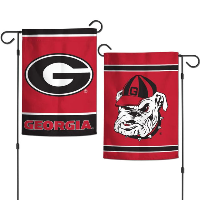 Georgia Bulldogs Garden Flags 2 sided 12.5" x 18"