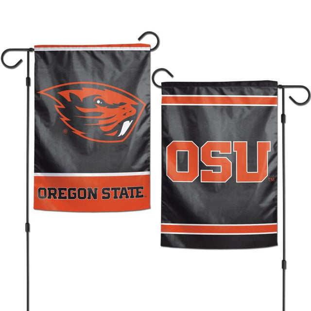 Banderas de jardín de Oregon State Beavers de 2 lados, 12,5" x 18"