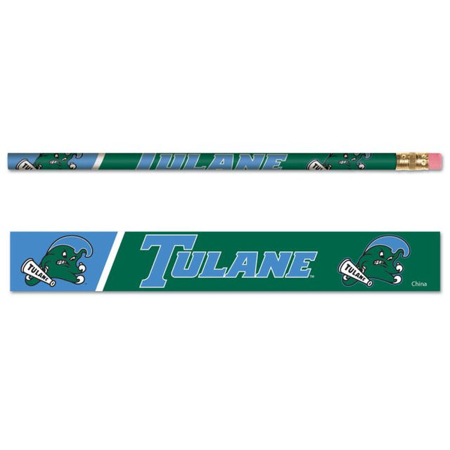 Tulane Green Wave Pencil 6-pack