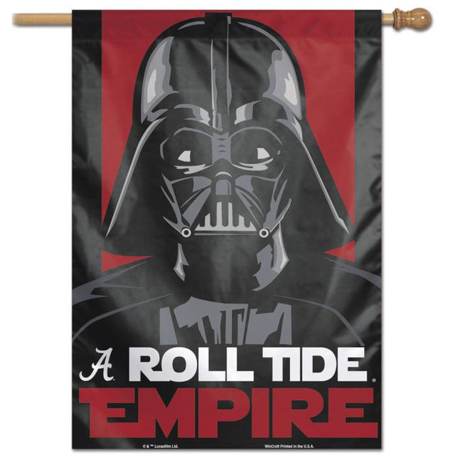 Bandera vertical de Alabama Crimson Tide / Star Wars DARTH VADER de 28" x 40"