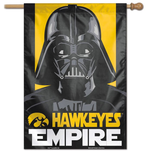 Iowa Hawkeyes / Star Wars DARTH VADER Vertical Flag 28" x 40"