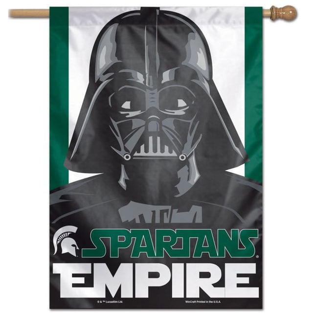 Michigan State Spartans / Star Wars VADER Vertical Flag 28" x 40"