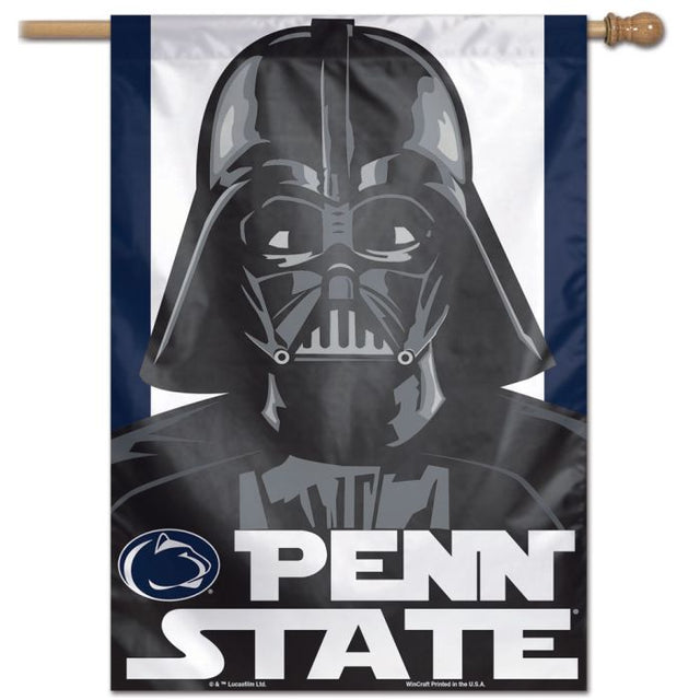 Bandera vertical de Penn State Nittany Lions / Star Wars VADER de 28" x 40"