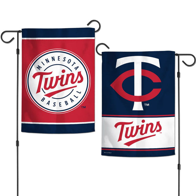 Bandera de los Minnesota Twins de 12 x 18 pulgadas, estilo jardín, de 2 lados