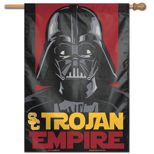 Bandera vertical de los Troyanos de la USC / Star Wars DARTH VADER de 28" x 40"