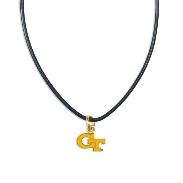 Georgia Tech Yellow Jackets Necklace w/Leather