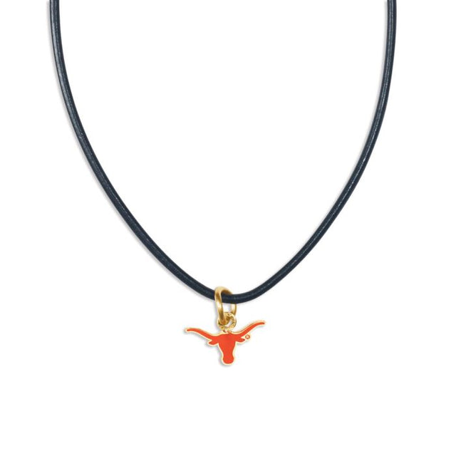 Texas Longhorns Necklace w/Leather