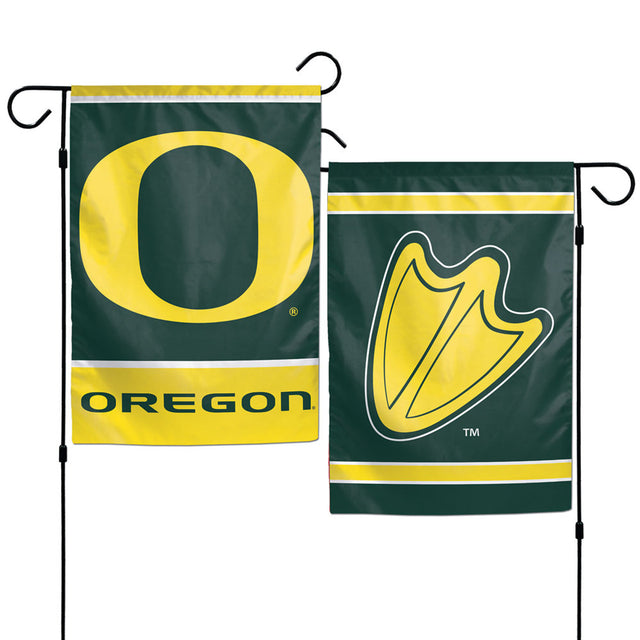 Bandera de los Oregon Ducks de 12 x 18 pulgadas, estilo jardín, de 2 lados