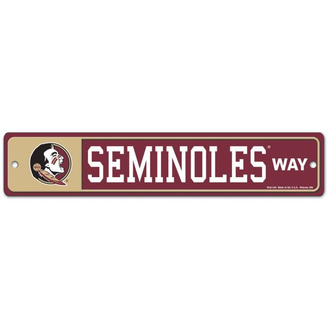 Florida State Seminoles Street / Zone Sign 3.75" X 19"