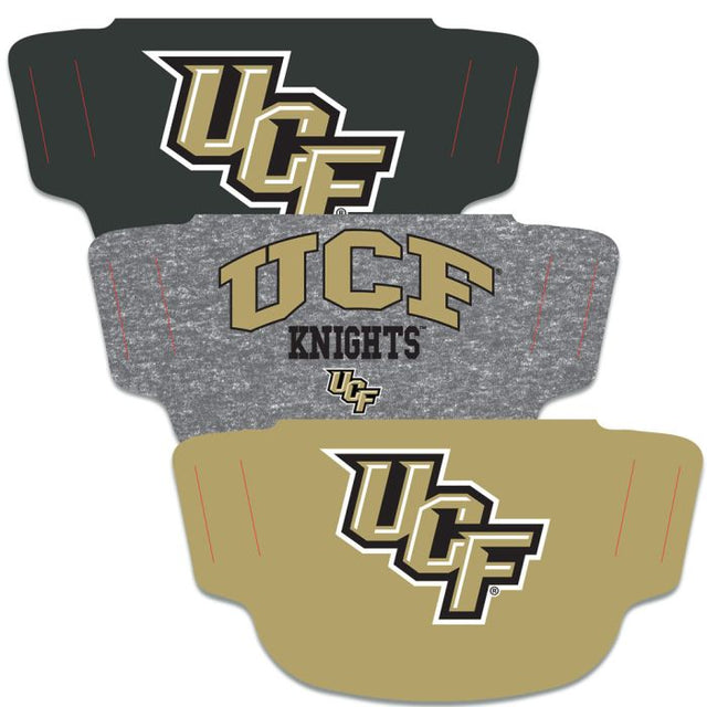 UCF Knights Fan Mask Face Cover 3 Pack