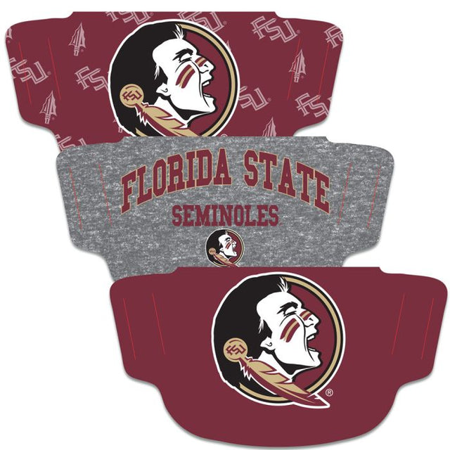 Florida State Seminoles Fan Mask Face Cover 3 Pack