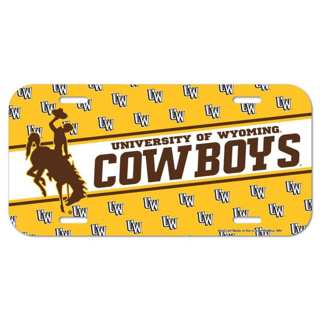 Wyoming Cowboys License Plate