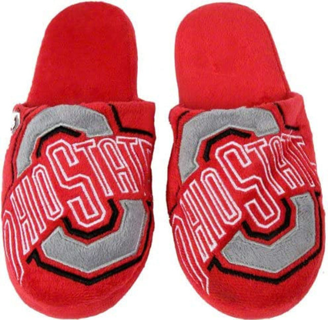 Pantuflas con logo grande de los Ohio State Buckeyes (1 par), talla XL