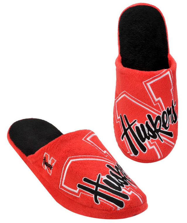 Nebraska Cornhuskers Slipper - Men Big Logo - (1 Pair) - XL