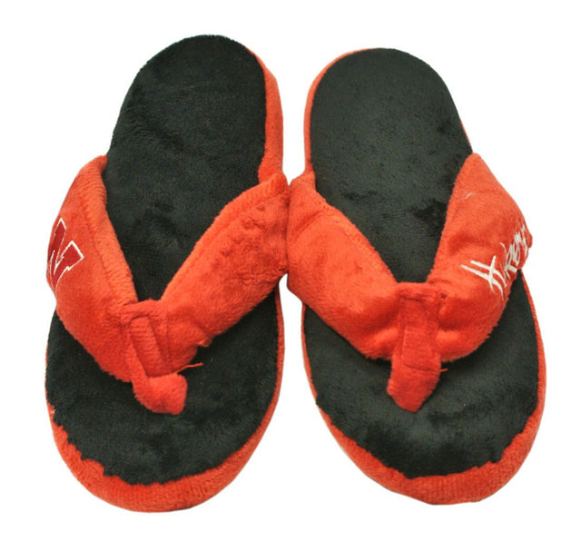 Pantuflas Nebraska Cornhuskers - Chanclas para mujer (1 par) - XL CO