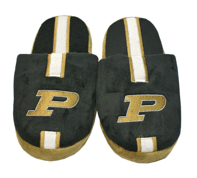 Pantuflas Purdue Boilermakers, para jóvenes, talla 7-8, rayas (1 par), XL