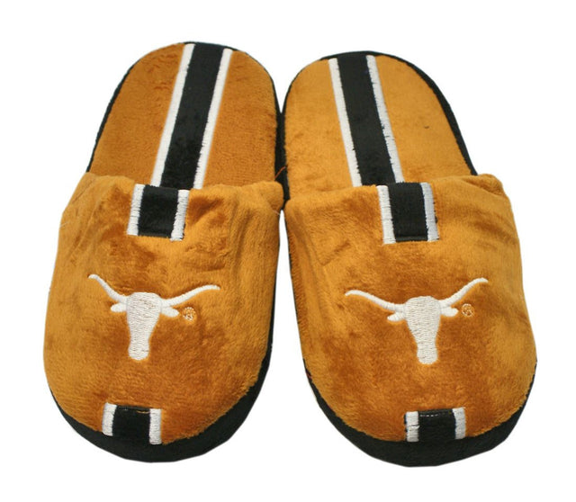 Pantuflas Texas Longhorns para jóvenes, talla 7-8, rayas (1 par), talla XL