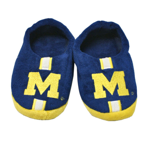 Michigan Wolverines Slipper - Youth 4-7 Size 13-1 Stripe - (1 Pair) - XL