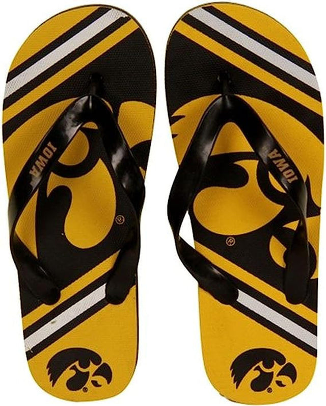 Chanclas Iowa Hawkeyes para mujer (1 par), talla XL