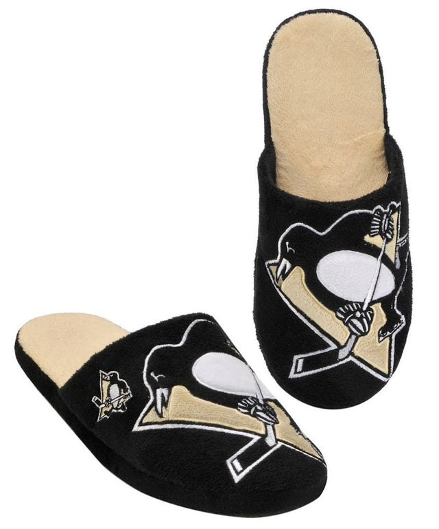 Pantuflas de los Pittsburgh Penguins con logotipo grande (1 par) - XL