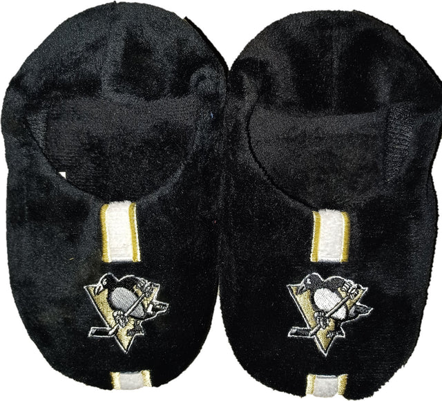 Pittsburgh Penguins Slipper - Youth 4-7 Size 13-1 Stripe - (1 Pair) - XL