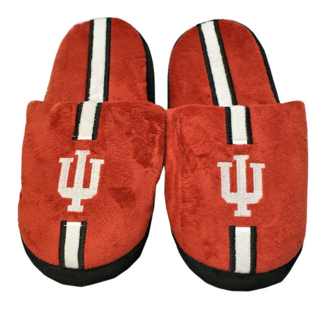 Pantuflas Indiana Hoosiers - Rayas para hombre - (1 par) - XL