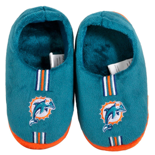 Zapatillas de deporte de los Miami Dolphins, para jóvenes, talla 4 a 7, rayas, talla 11 a 12 (1 par), L