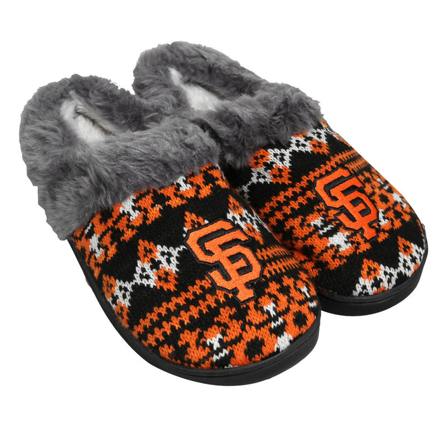 Pantuflas de los San Francisco Giants - Aztec Slide para mujer - (1 par) - XL