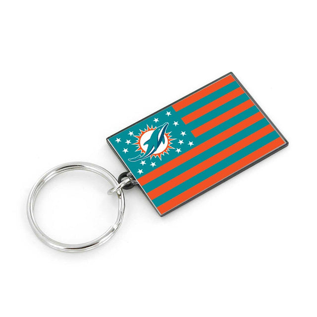 Llavero con la bandera americana de los Miami Dolphins -KT-1106-09