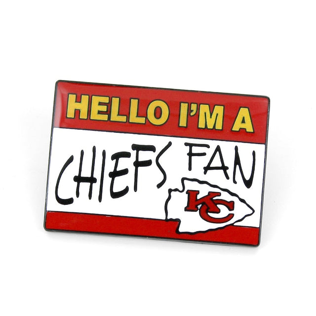 Kansas City Chiefs Name Tag Pin -PN-625-07