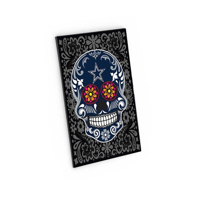 Imán con diseño de calavera de azúcar de los Dallas Cowboys -MG-1188-17