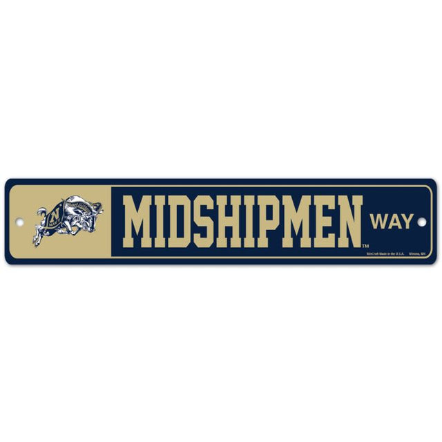 Navy Midshipmen Street / Zone Sign 3.75" x 19"