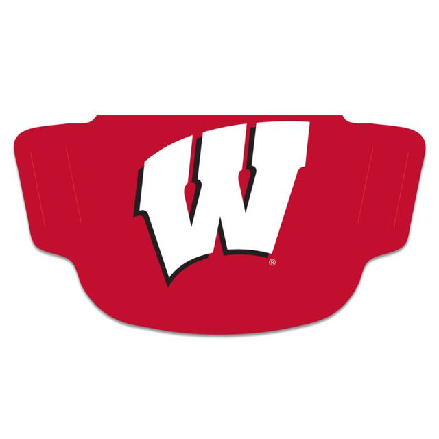 MASCOTA de Wisconsin Badgers: mascarillas protectoras para la cara con diseño de W Fan