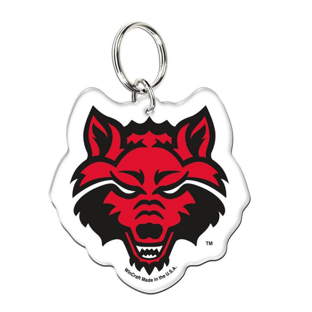 Llavero acrílico premium de los Arkansas State Red Wolves