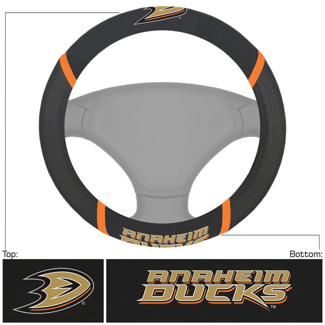 Funda para volante de los Anaheim Ducks de malla y costura