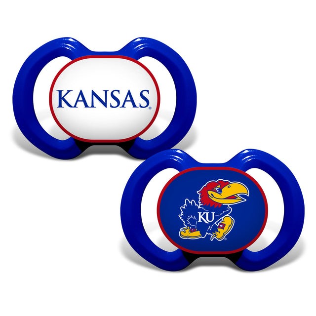 Paquete de 2 chupetes de los Kansas Jayhawks