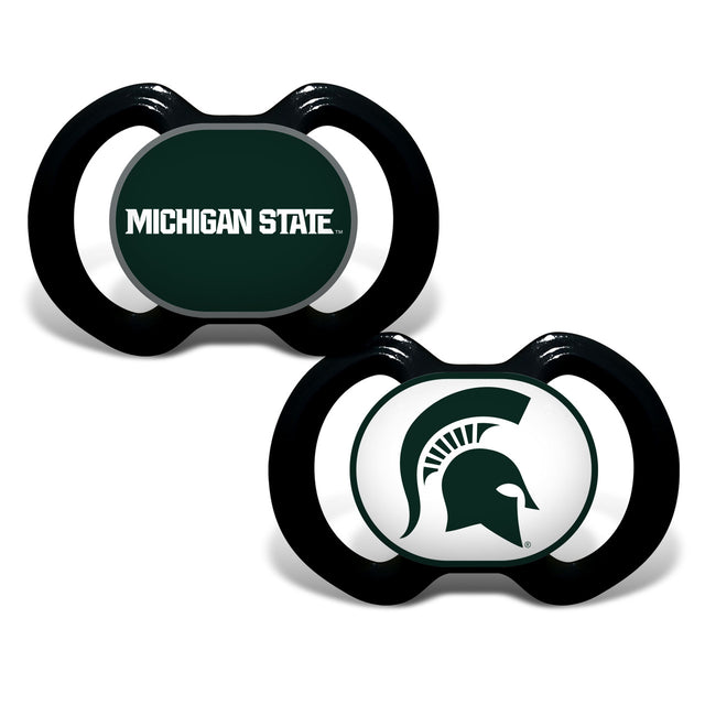 Paquete de 2 chupetes de los Spartans de Michigan State