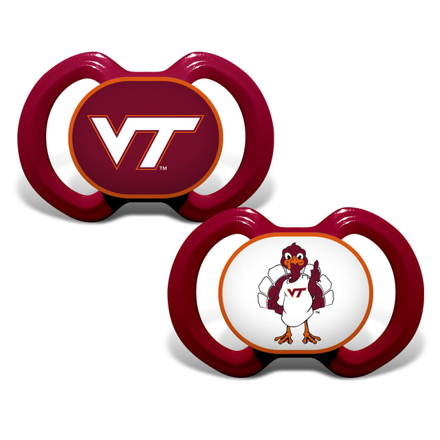 Paquete de 2 chupetes de Virginia Tech Hokies