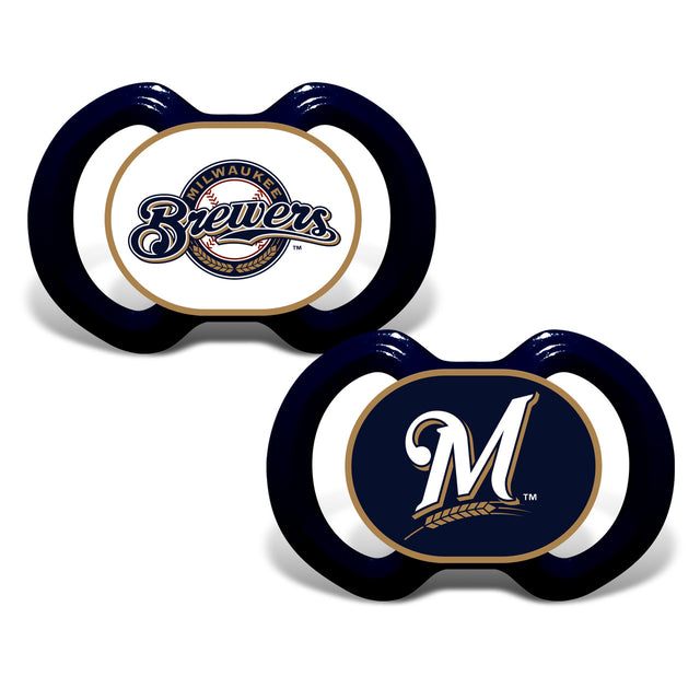 Paquete de 2 chupetes de los Milwaukee Brewers