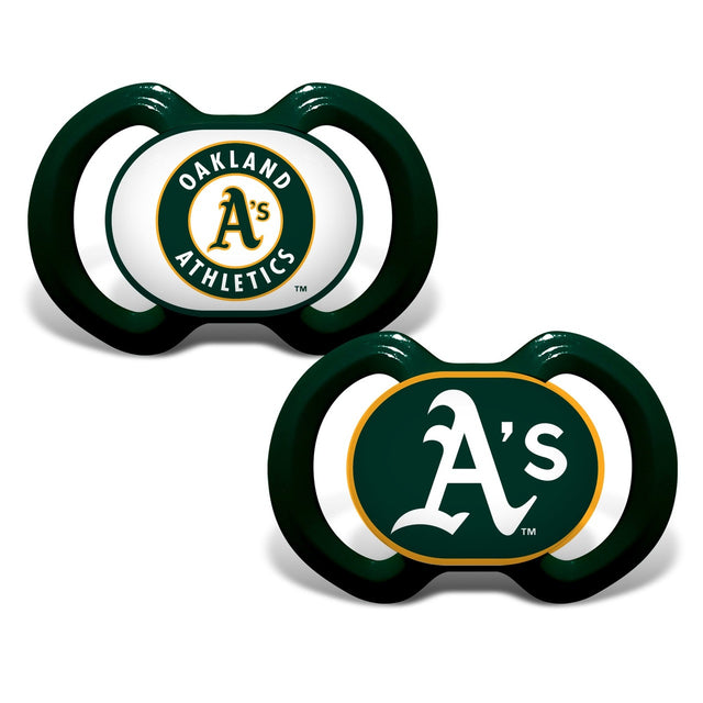 Paquete de 2 chupetes de Oakland Athletics