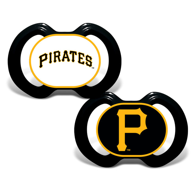 Paquete de 2 chupetes de los Piratas de Pittsburgh