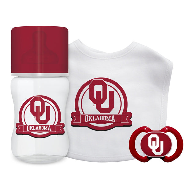 Set de regalo para bebé de 3 piezas de los Oklahoma Sooners