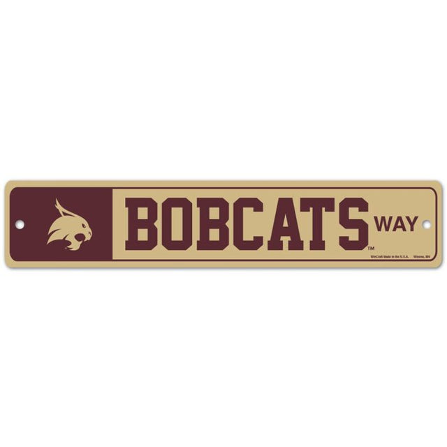 Texas State Bobcats Street / Zone Sign 3.75" x 19"