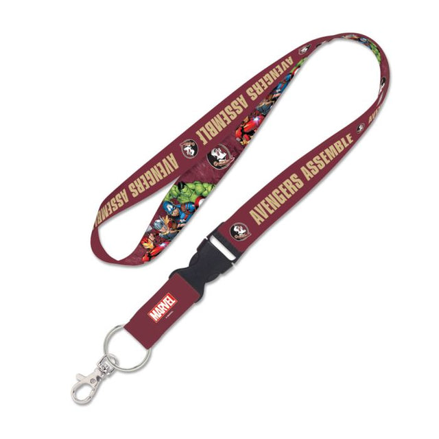 Florida State Seminoles / Marvel (c) 2021 MARVEL Lanyard w/detachable buckle 1"