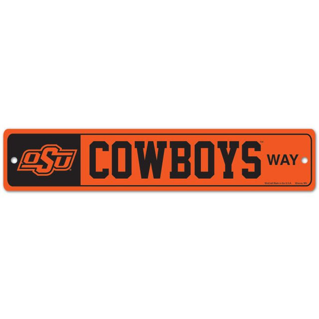 Oklahoma State Cowboys Street / Zone Sign 3.75" x 19"